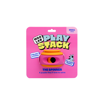 WAGLAB PlayStack The Spinner Modular Treat Dispensing Dog Toy, Small
