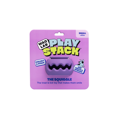 WAGLAB PlayStack The Squiggle Modular Treat Dispensing Dog Toy, Small