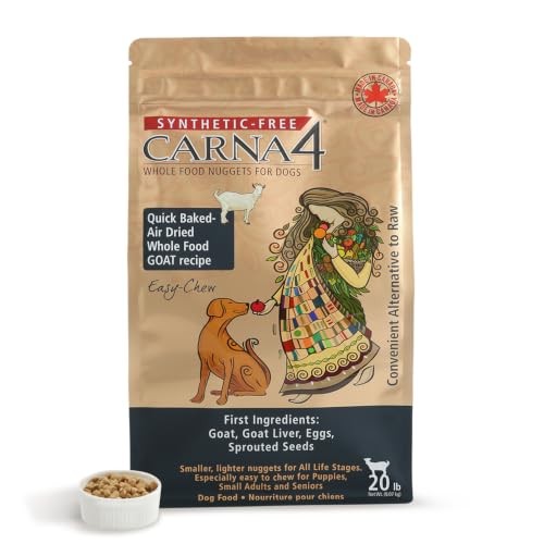 Carna4 Easy-Chew Goat Formula Air-Dried Dog Food, 20 lb