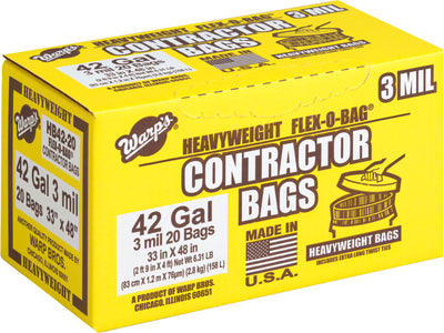 Heavyweight Flex-O-Bag Contractor Bags