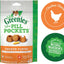 FELINE GREENIES PILL POCKETS for Cats Natural Soft Cat Treats, Chicken Flavor, 1.6 oz. Pack (45 Treats)