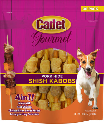 Cadet Gourmet Porkhide Shish Kabobs 4 In 1