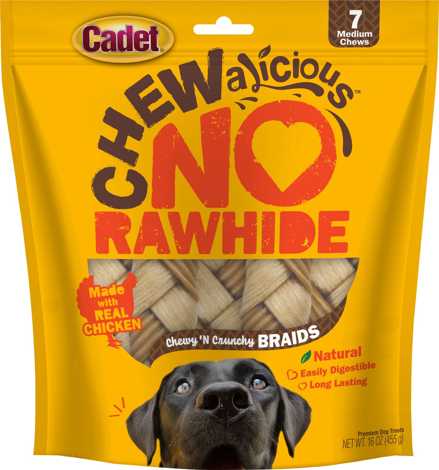 Cadet Chewalicious  Rawhide-Free Braids