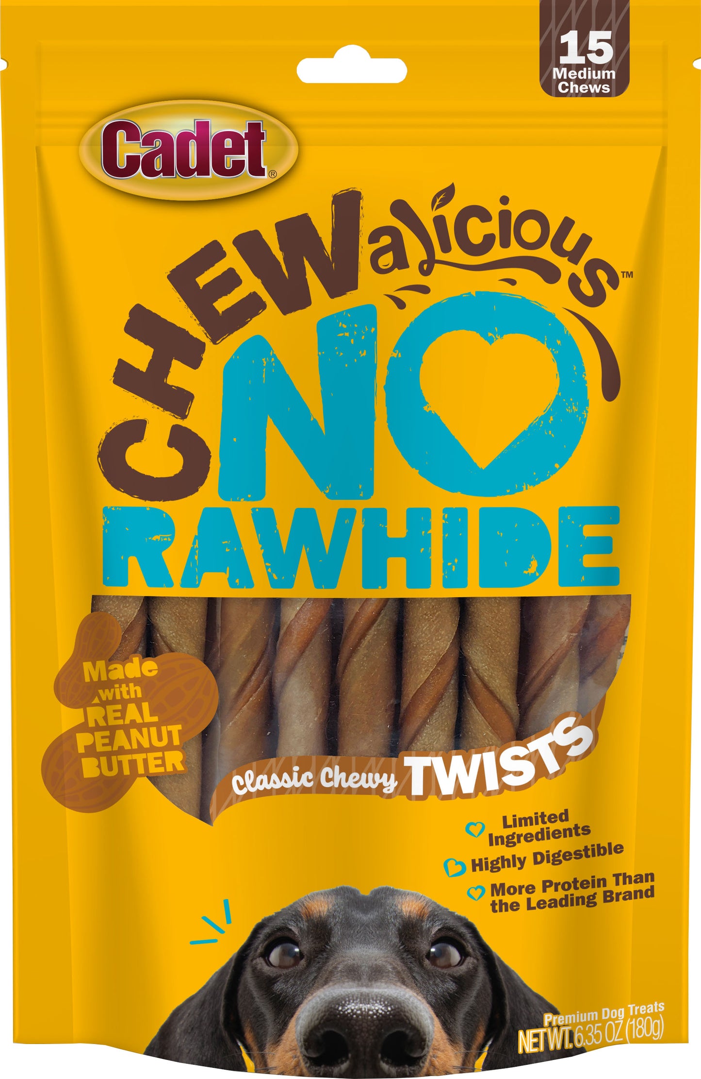 Cadet Chewalicious Rawhide-Free Twists