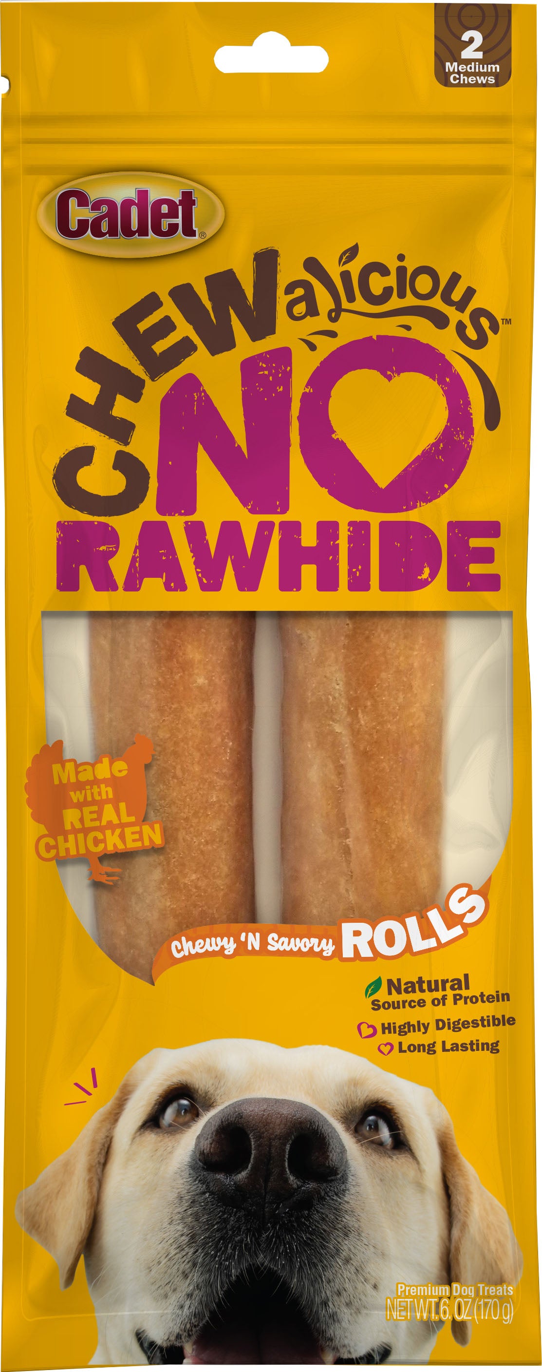 Cadet Chewalicious Rawhide-Free Savory Rolls