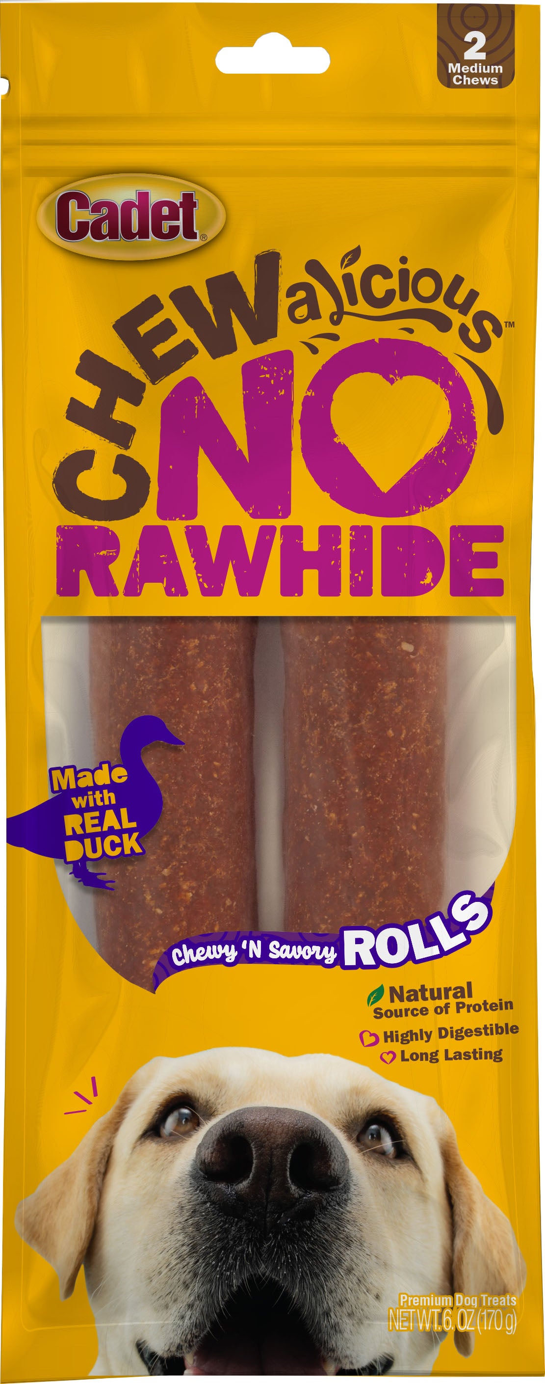 Cadet Chewalicious Rawhide-Free Savory Rolls