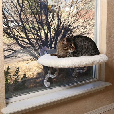 K&H Pet Products Universal Mount Kitty Sill Cat Window Perch 14 X 24 Inches Original