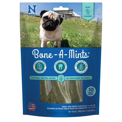 Bone-A-Mints All Natural, Wheat-Free Breath Freshening Bone, 8.10-Ounce, Small, 10-Pack