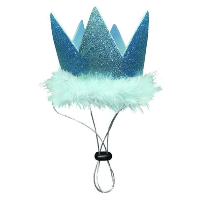 Huxley & Kent Pet Party Crown | Blue (Small) | Crown for Dogs and Cats | Adjustable Strap for Comfort and Stability | Perfect for Birthday Party, Adoption Celebration or Gotcha Day Photos