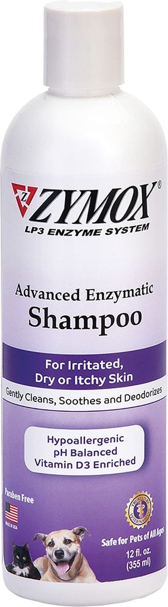 Zymox Advanced Enzymatic Oatmeal Shampoo for Dogs & Cats, 12 fl oz