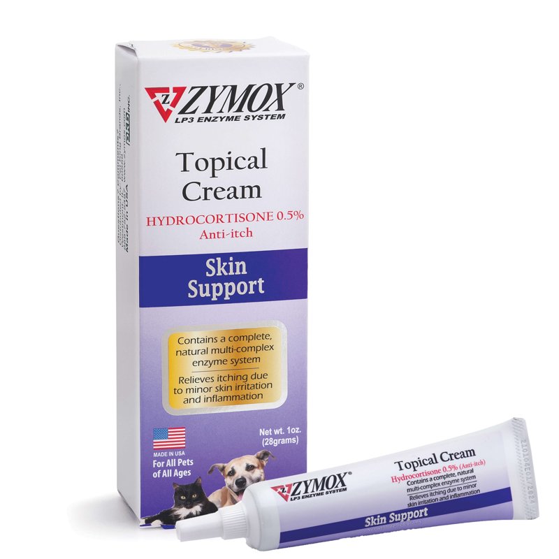 Zymox Topical Cream with 0.5% Hydrocortisone for Dogs and Cats, 1oz