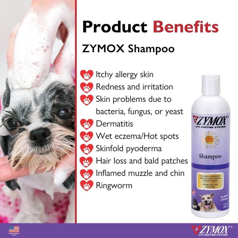 ZYMOX Advanced Enzymatic Leave-On Conditioner, 12oz. - for Pets & Animals of All Ages: Conditions, Detangles, Soothes, & Moisturizers Skin & Coat