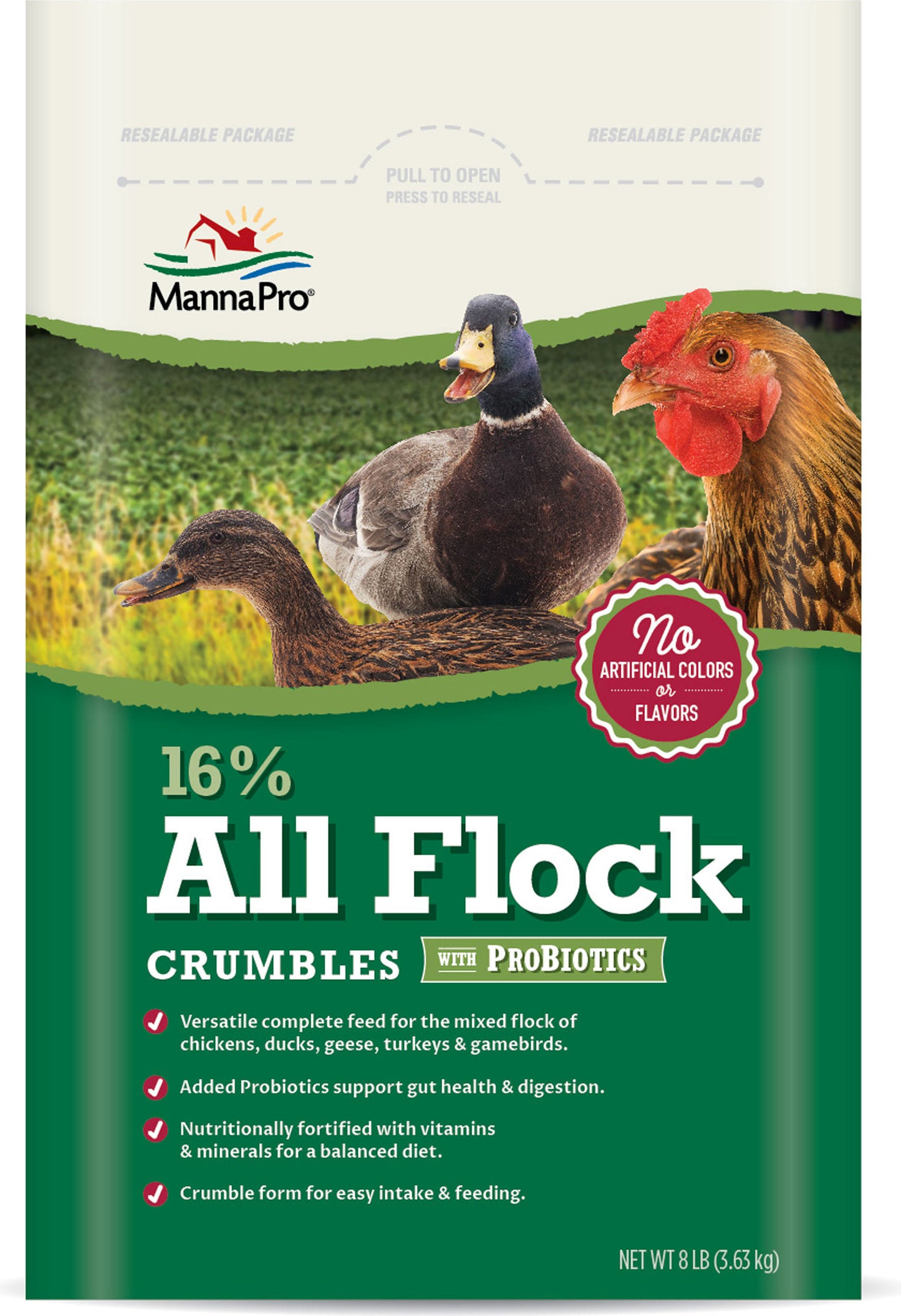 16% All Flock Crumble W/Probiotics