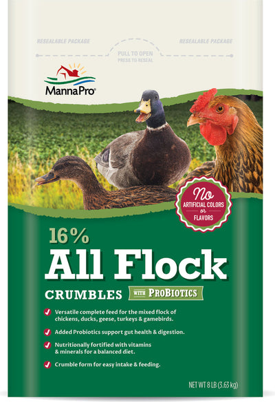 16% All Flock Crumble W/Probiotics