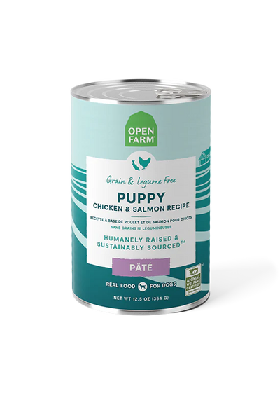Open Farm Grain Free Puppy Chicken & Salmon Pate Wet Dog Food, 12.5 oz Can