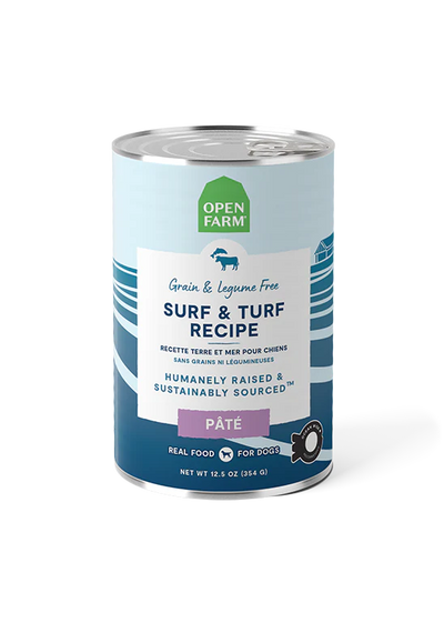 Open Farm Grain Free Surf & Turf Pate Wet Dog Food, 12.5 oz Can