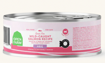 Open Farm Grain Free Wild-Caught Salmon Pate Wet Cat Food