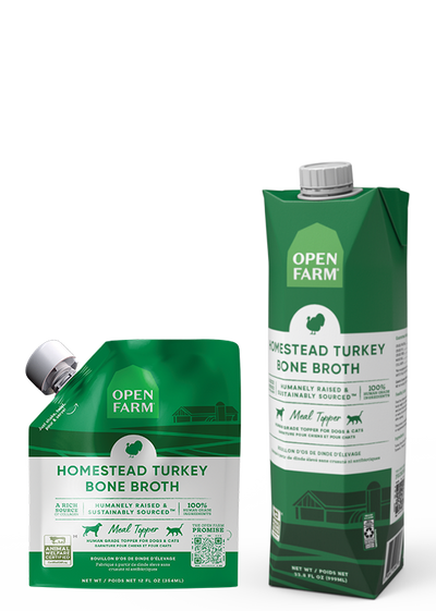 Open Farm Homestead Turkey Bone Broth for Dogs, 33.8 fl oz