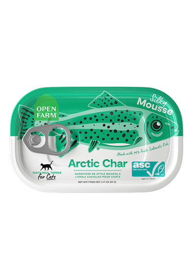 Open Farm Grain Free Arctic Char Topper for Cats, 3.17 oz Can