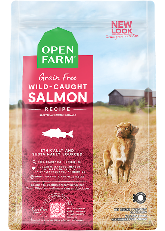 Open Farm Wild Caught Salmon Grain Free Dry Dog Food, 4 lb
