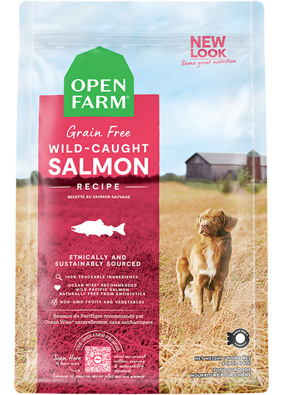 Open Farm Wild Caught Salmon Grain Free Dry Dog Food, 4 lb