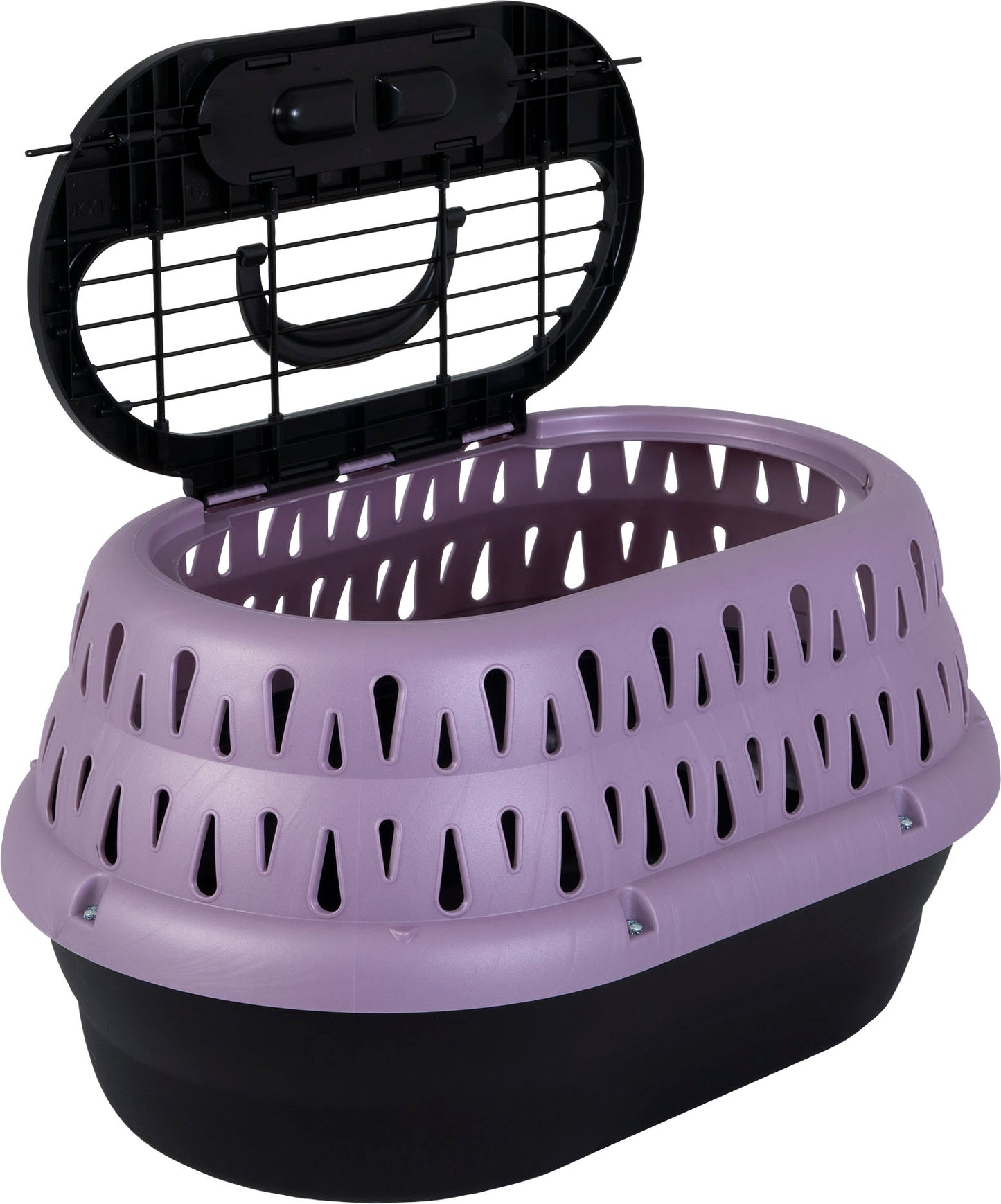 Petmate Top Load Pet Carrier for Cats, 19 Inches Long, Holds Pets Up To 10 Pounds, Purple