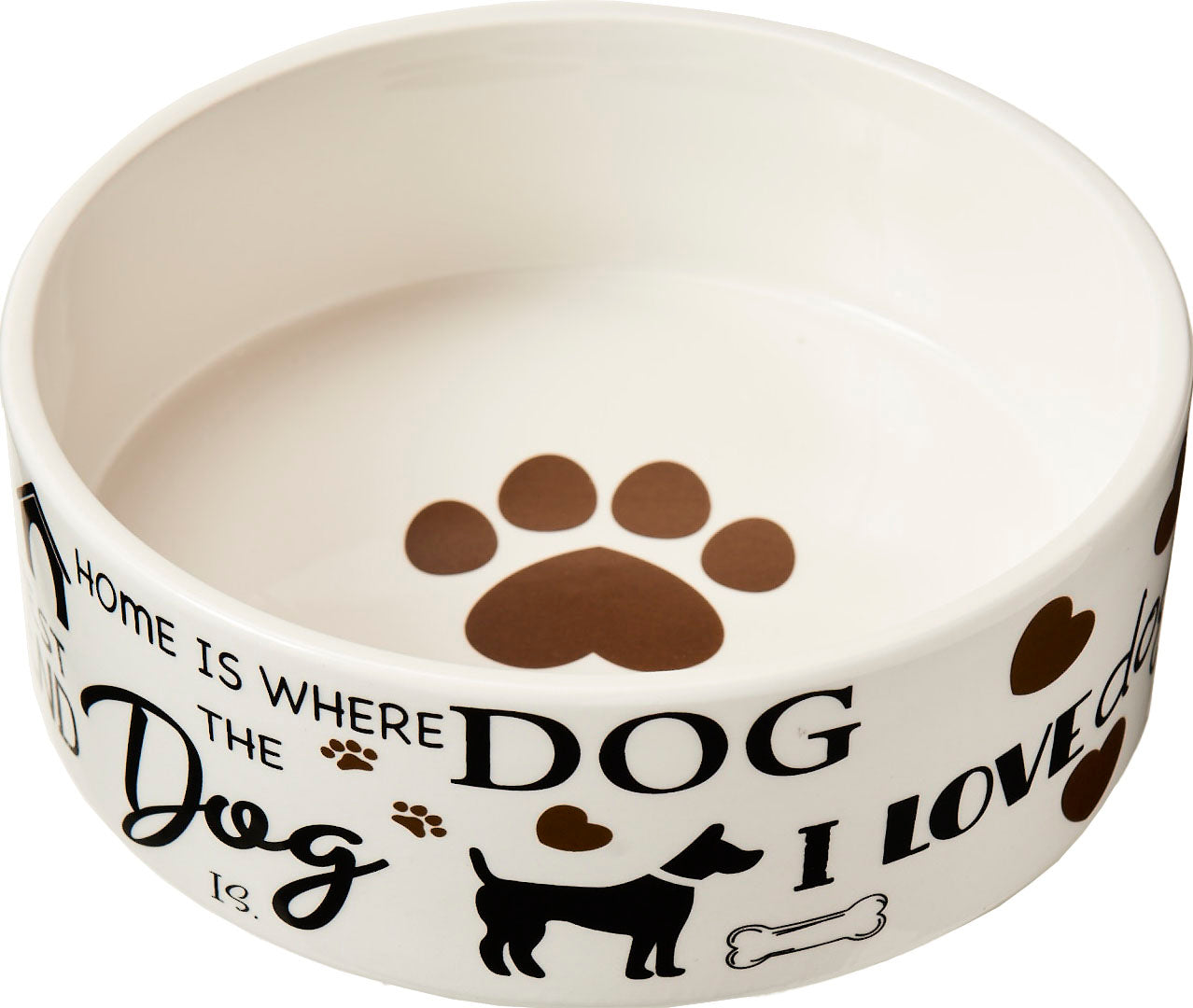 Spot I Love Dogs Stoneware Dog Dish