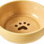 Spot Elegance Ribbed Stoneware Dog Dish