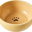Spot Elegance Ribbed Stoneware Dog Dish
