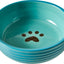 Spot Elegance Ribbed Stoneware Dog Dish