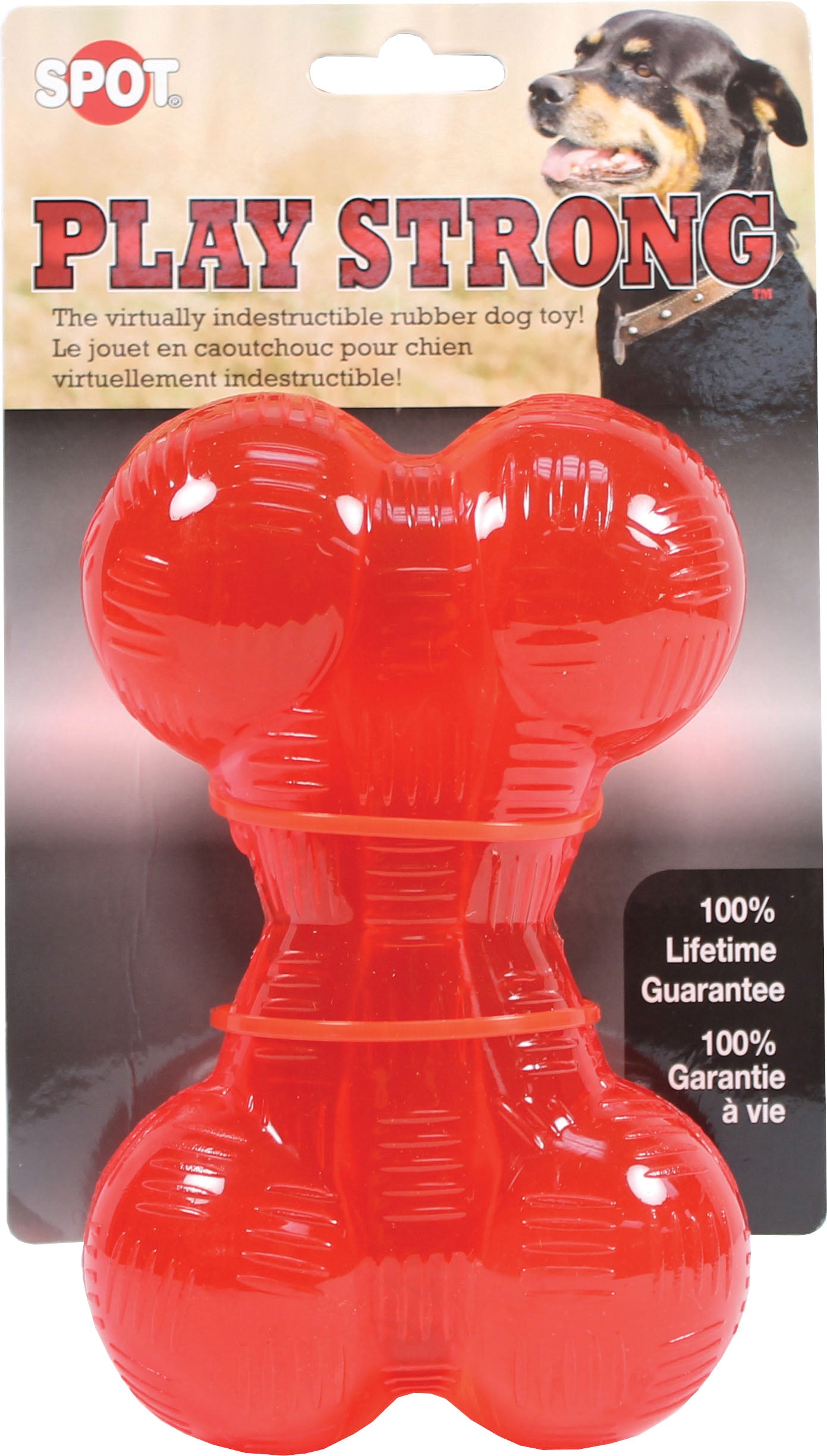 Spot Play Strong Rubber Bone