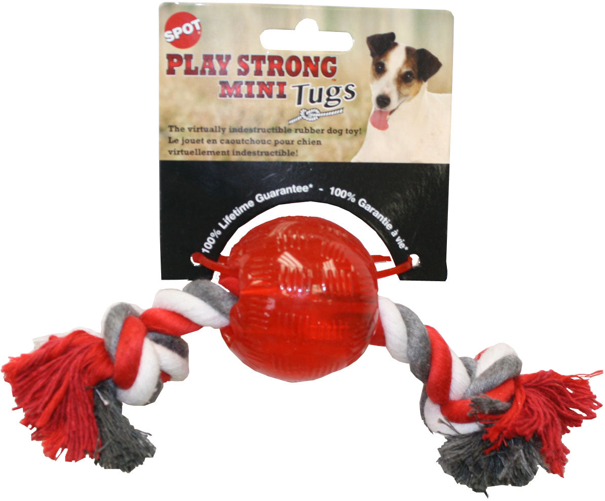 SPOT PLAY STRONG MINI BALL W/ROPE