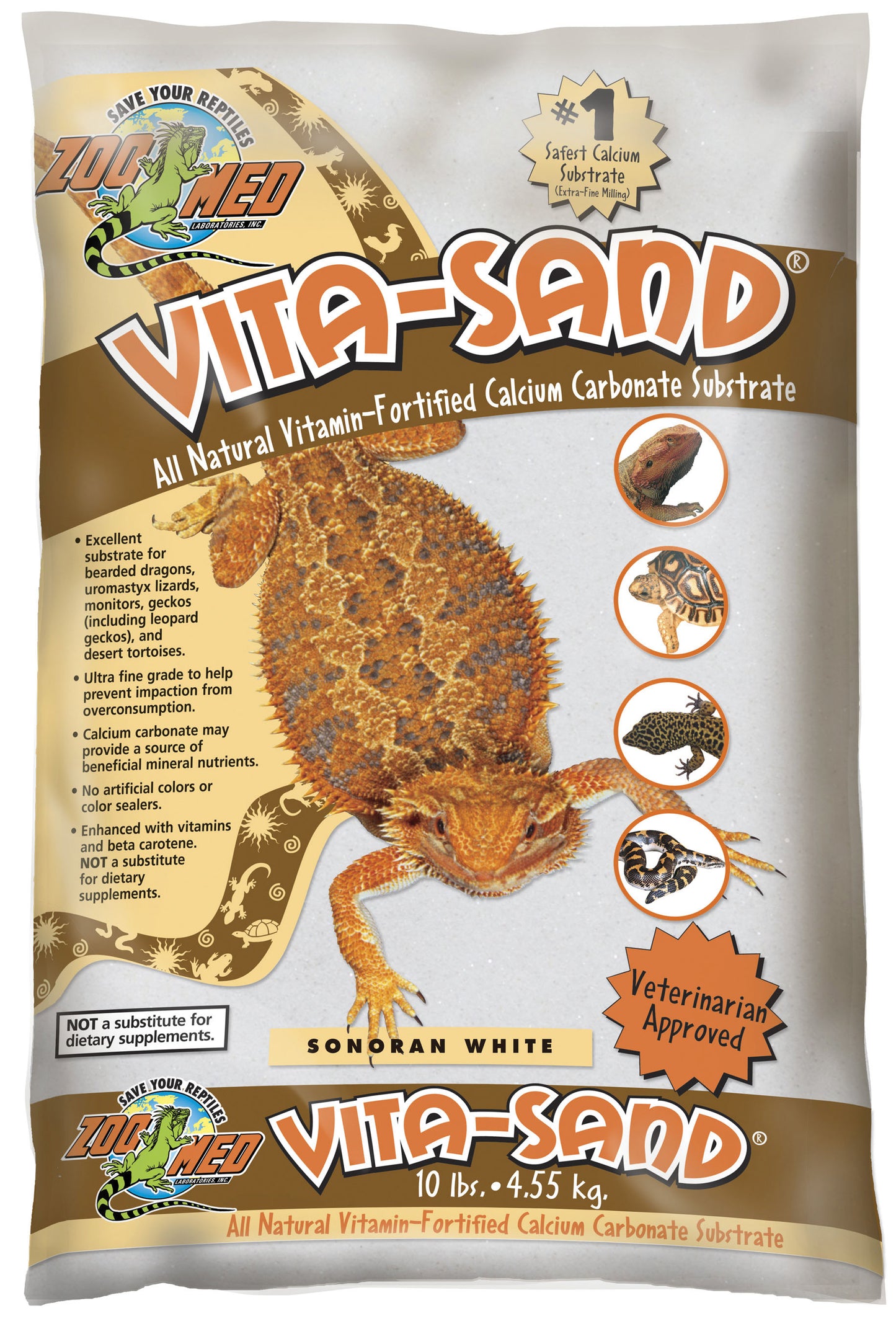 Vita-Sand Calcium Carbonate Substrate (Pack Of 3)