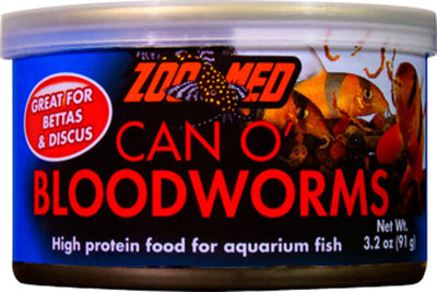 Can O' Bloodworms High Protein Fish Food