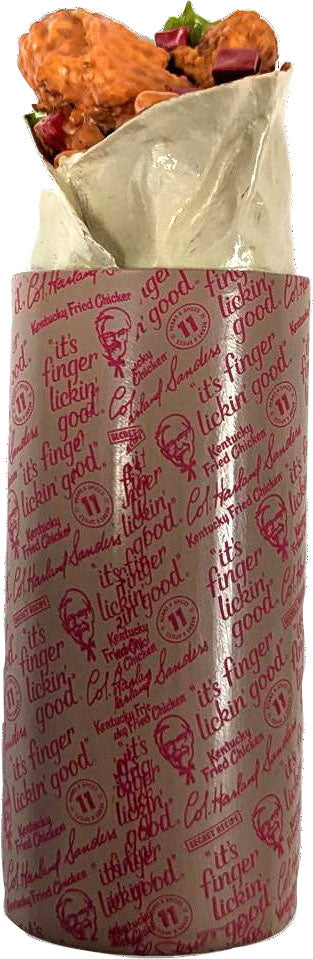 SPOT KFC VINYL CHICKEN WRAP DOG TOY