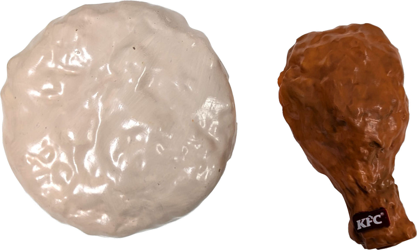 SPOT KFC VINYL BISCUIT DRUMSTICK DOG TOY