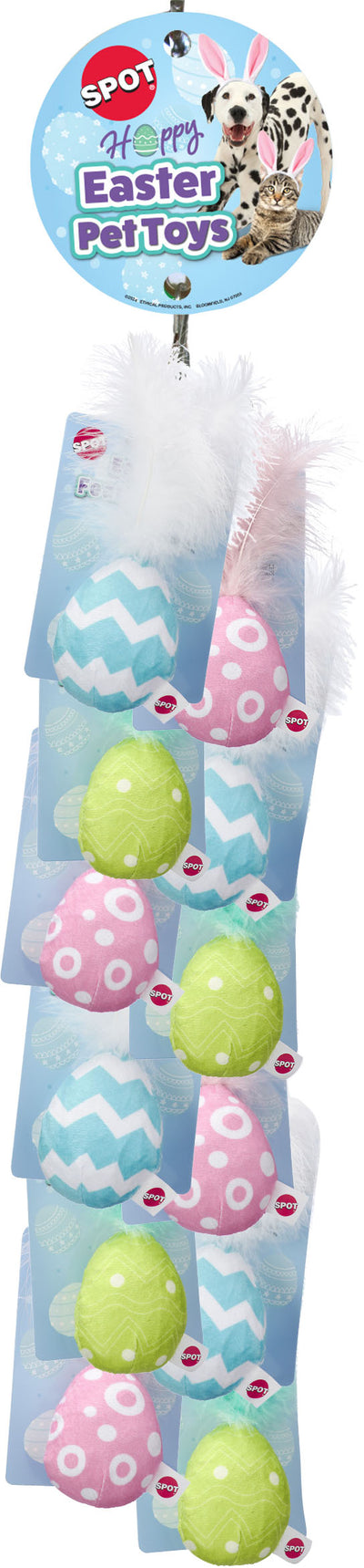EASTER FEATHER EGGS CAT TOY CLIPSTRIP