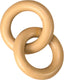 LOVE THE EARTH NATURAL RUBBER DOUBLE RING DOG TOY