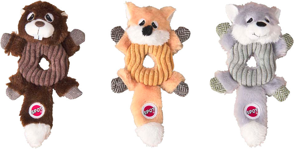 SPOT LIL SPOTS DONUT CRINKLER DOG TOY