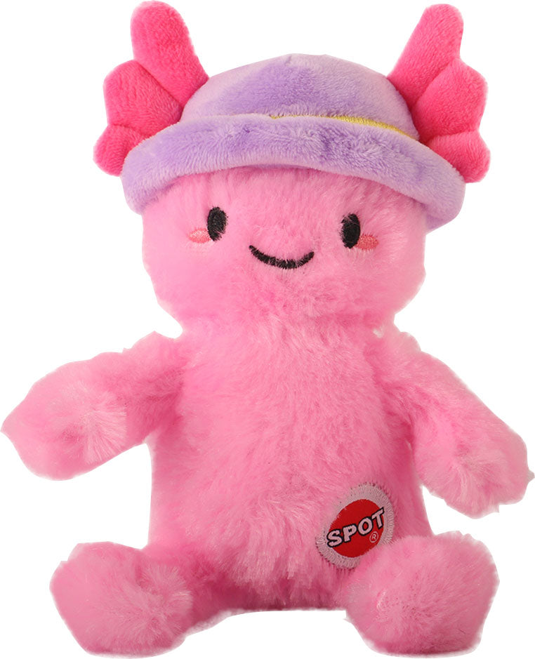AXOLOTL PLUSH DOG TOY WITH HAT