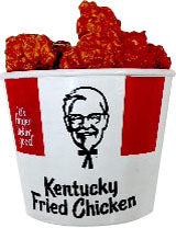 SPOT KFC VINYL CHICKEN BUCKET ASSSORTED DUMPBIN