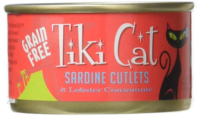 Tiki Cat & Tiki Dog 12/2.8 Oz Cat Grill Sardine Lobster-Bora Bora Cat Food, One Size