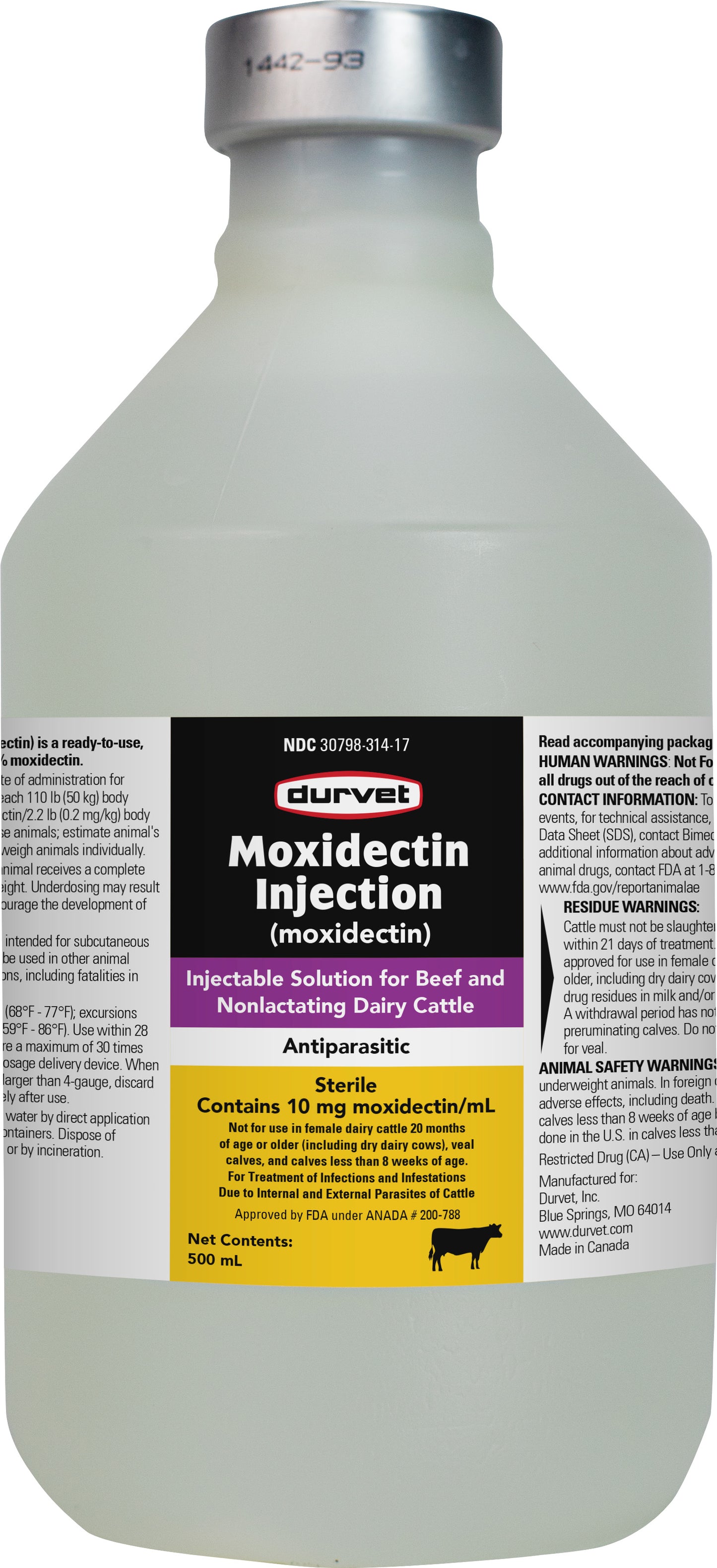Durvet Moxidectin 1% Injection