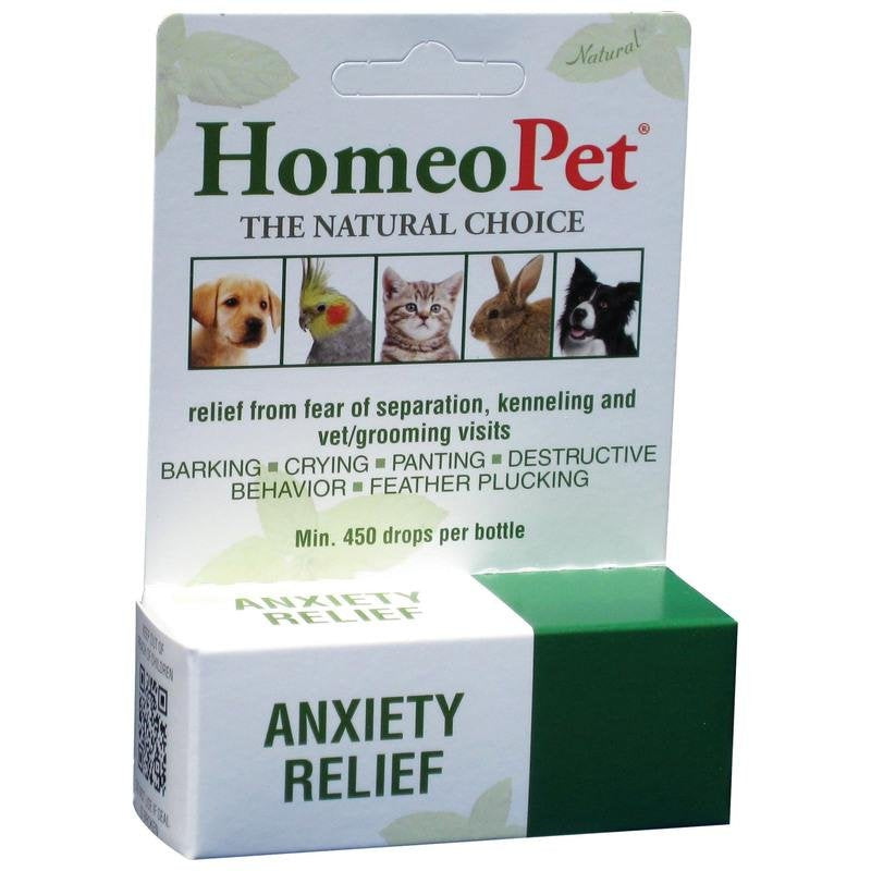 HomeoPet Anxiety Relief Medicine for Pets, Natural Anxiety Relief for Dogs and Cats, Cat and Dog Calming Medicine, 15 Milliliters