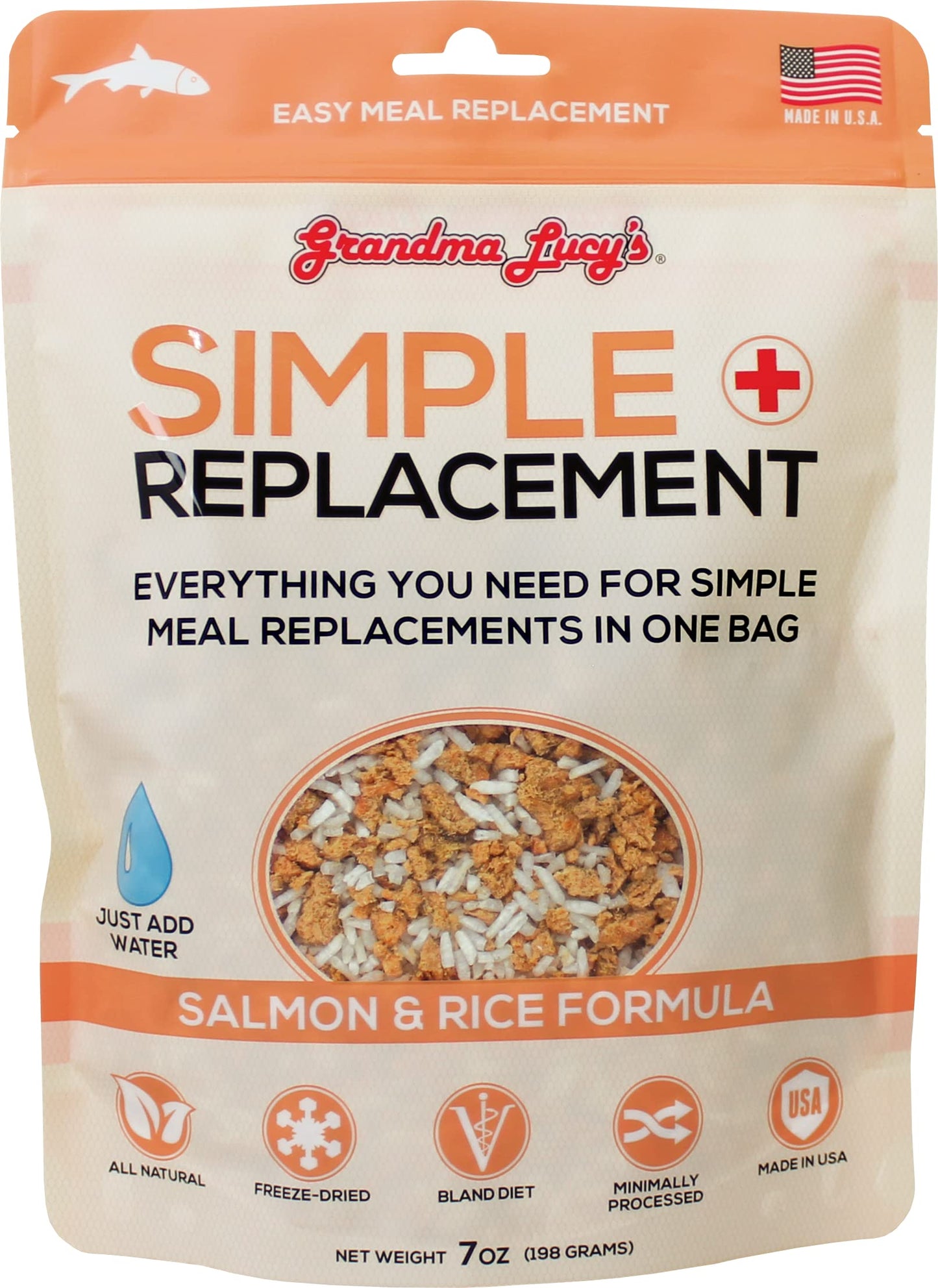 Grandma Lucy's Simple Replacement 7 oz, Salmon and Rice