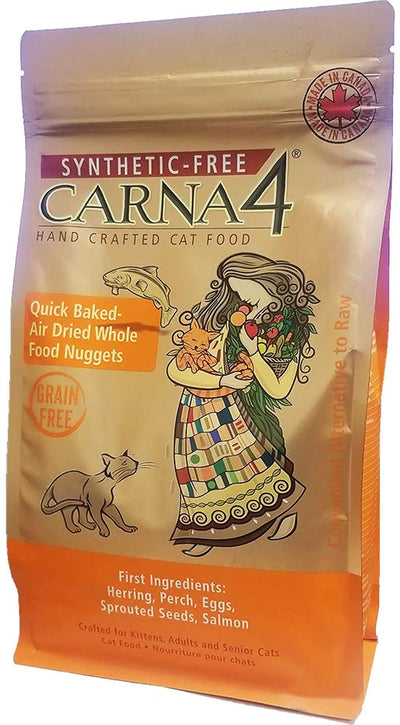 CARNA4 Grain Free Cat Food, Fish Formula (Herring, Perch, Salmon) (2 lb)