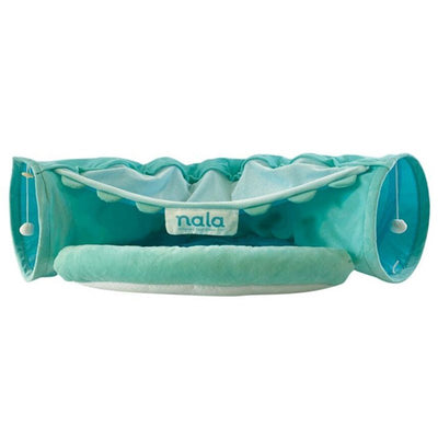 Caitec Presents Nala Cat Tunnel Bed - Collapsible Cat Cave - Includes Toys