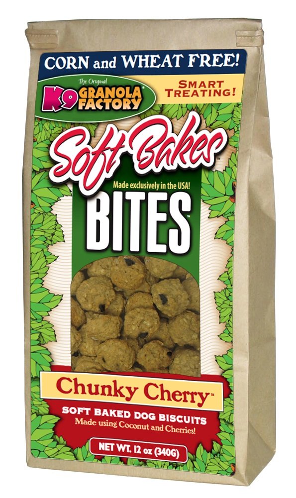 K9 Granola Factory Soft Bakes Bites Dog Treats, Chunky Cherry 12oz