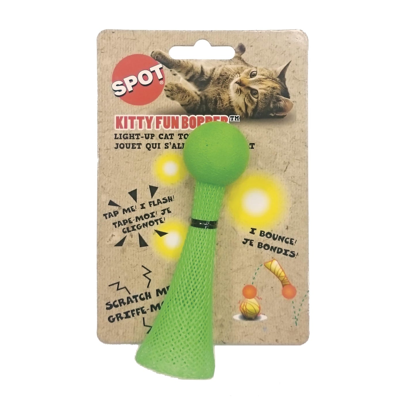 SPOT Ethical Pets Kitty Fun Boppers Cat Toys, Plain, 4"