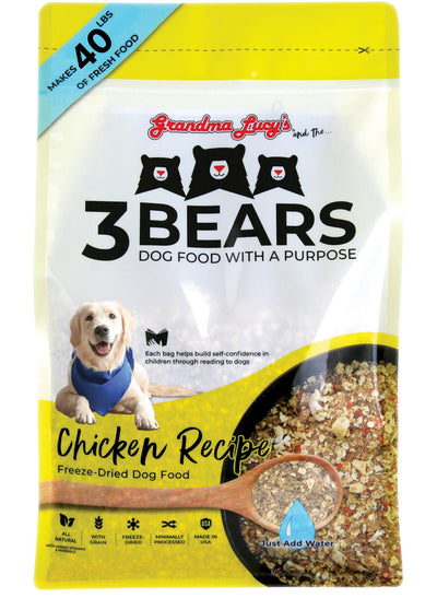 Grandma Lucy's 3 Bears Chicken Dog Food - 8lb